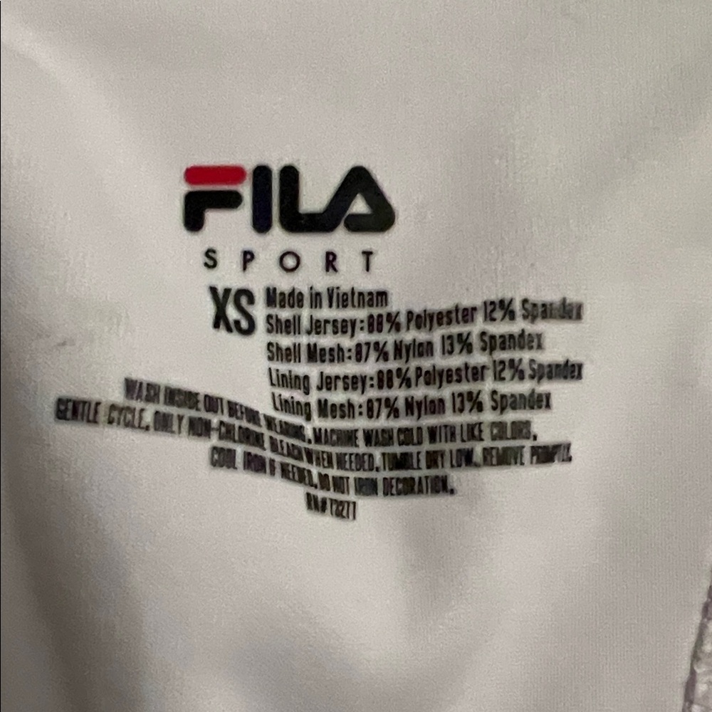 Fila Women's Cream Zip-Front Sports Bra - Picture 3 of 3